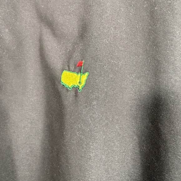 Vintage Magnolia Lane Masters Golf Pullover Jacket Mens Black Small - Picture 2 of 5